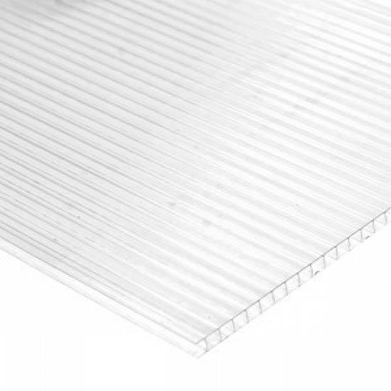 Policarbonat 2 pereti 06mm clar 6x2,  1