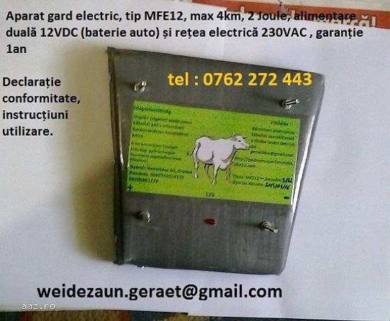 Generator impulsuri pt gard electri 2 joule,  230 ron