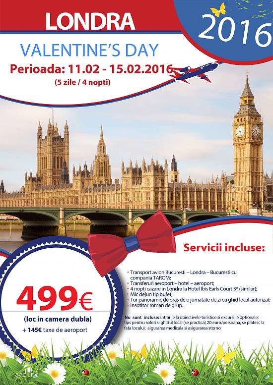 Valentine’s Day la LONDRA !