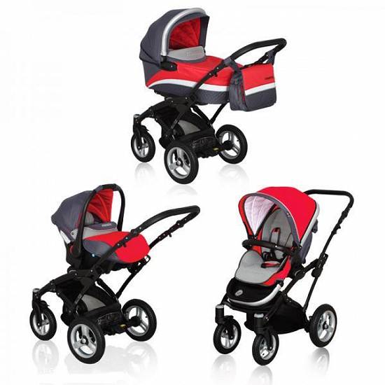 Carucior multifunctional Messina 3in1 Rosu Cotobaby