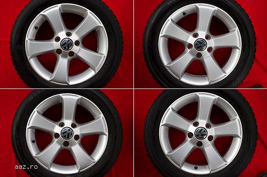 Jante originale VW Passat Golf 16 inch anvelope iarna