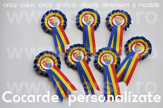INSIGNE 1 DECEMBRIE PERSONALIZATE,  COCARDE TRICOLORE,  INSIGNE GRAVATE STEAGUL ROMANIEI