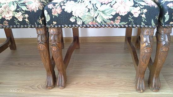 6 scaune motiv floral