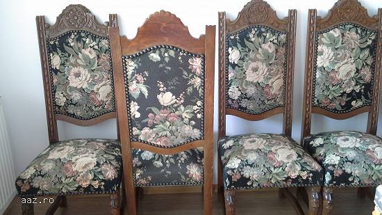 6 scaune motiv floral