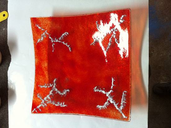 Fructiere handmade din sticla