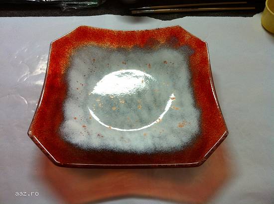 Fructiere handmade din sticla