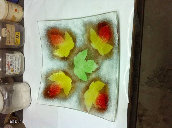 Fructiere handmade din sticla