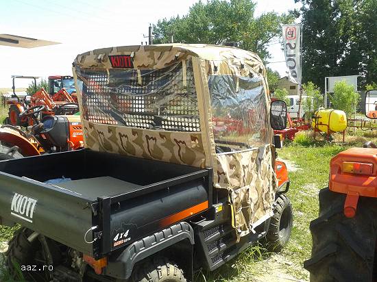 Jeep 3 locuri + bena marfa 500Kg UTV Kioti 22CP Diesel