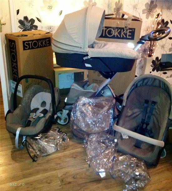 3 in 1 Stokke Xplory V4 Stroller Beige