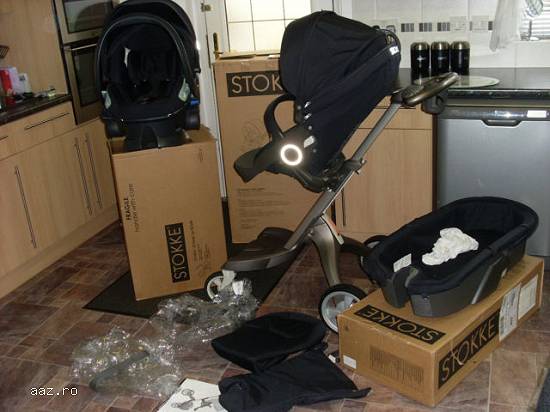 3 in 1 Stokke Xplory V4 Stroller Beige