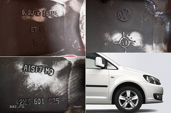 Jante originale VW model Siracusa 16 inch Golf Caddy Jetta