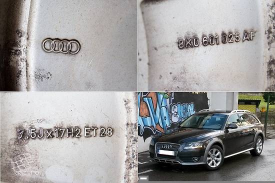 Jante originale Audi A4 A6 Allroad 17 inch