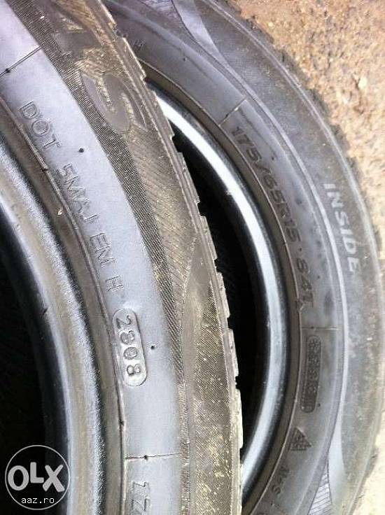 Anvelope all-season HANKOOK 175 65 R15 84T dot 2808 made in korea.