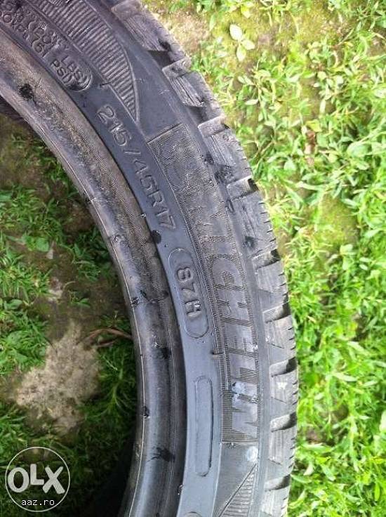 Anvelopa iarna MICHELIN 215 45 R17 87H dot 4408 made in italy.