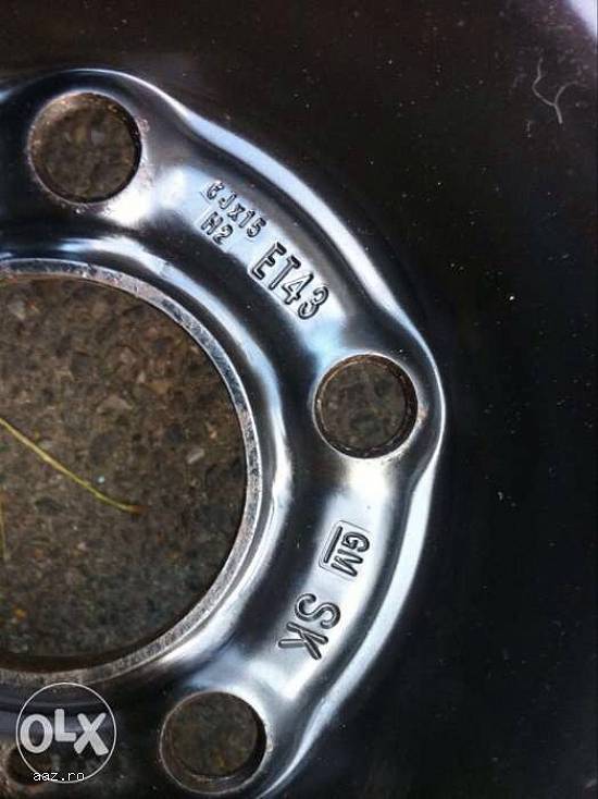 Set jante tabla GM OPEL 5*110 15inch 6j et43 fab 2003 made in germany.