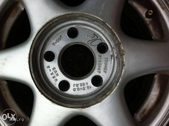 Set jante GM OPEL OMEGA 5*120 15inch 6j et52 fab 1999 made in u.s.a.