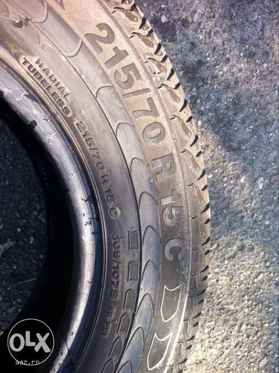 Set anvelope vara CONTINENTAL 215 70 R15C dot 3810 made in germany.