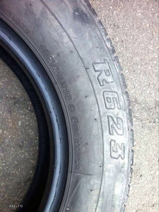 Set anvelope vara BRIDGESTONE 185 75 R16C dot 1612 made in germany.