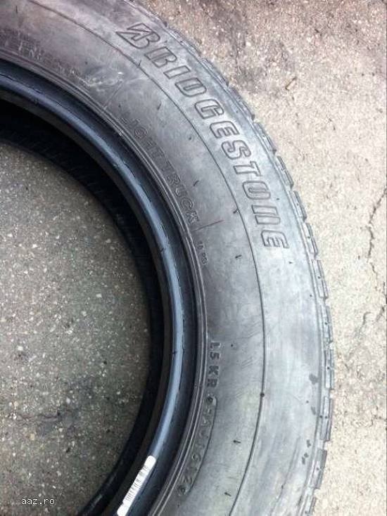 Set anvelope vara BRIDGESTONE 185 75 R16C dot 1612 made in germany.