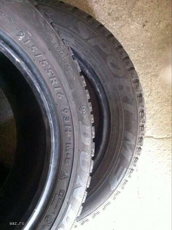 Anvelope iarna DUNLOP 215 55 R16 93H dot 2608 made in germany.