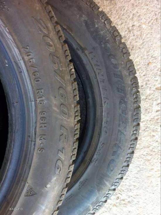 Anvelope iarna PIRELLI 205 60 R16 96H dot 3211 made in germany.