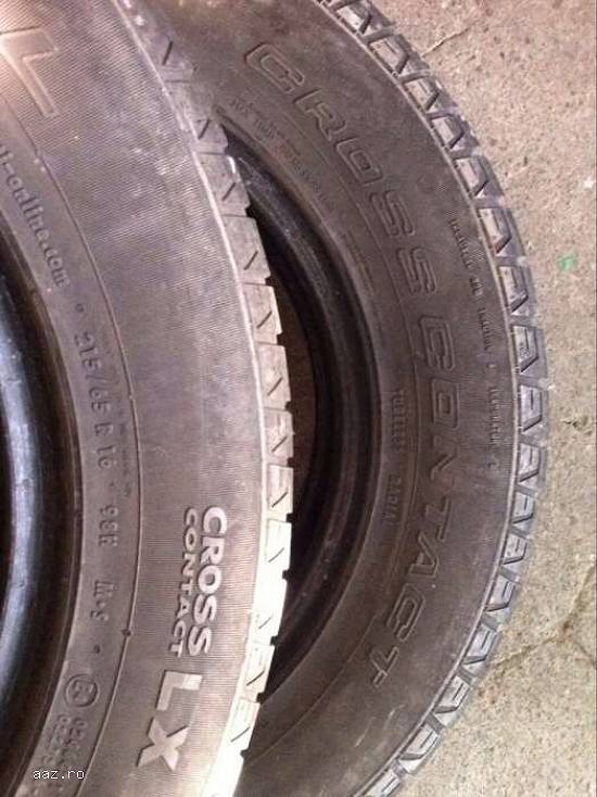 Anvelope iarna CONTINENTAL 215 65 R16 98H dot 2310 made in germany.