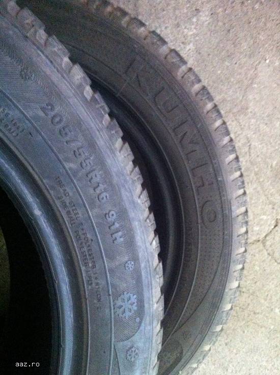 Anvelope iarna KUMHO 205 55 R16 91H dot 1711 made in korea.