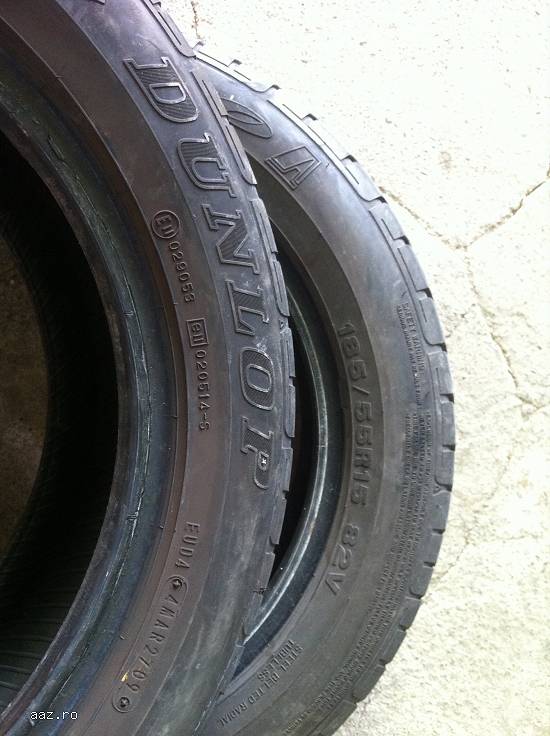 Set anvelope vara DUNLOP 185 55 R15 82V dot 2709 made in japan.