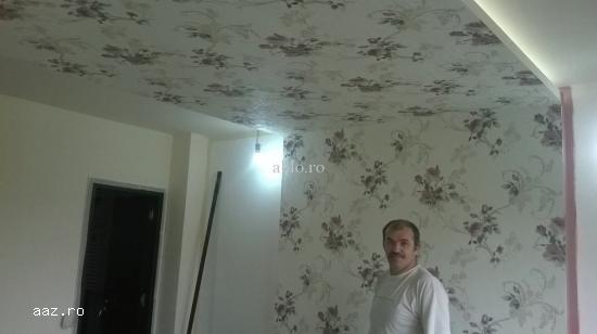 Pret montaj  tapet cu model 20 lei mp