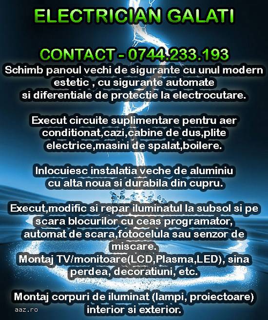 Electrician Galati