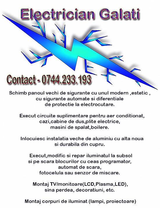 Electrician Galati