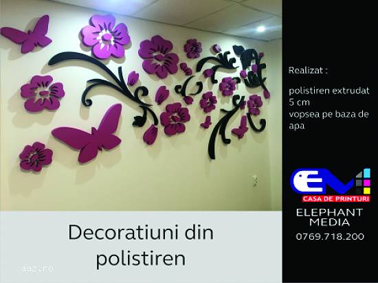 Litere volumetrice din polistiren