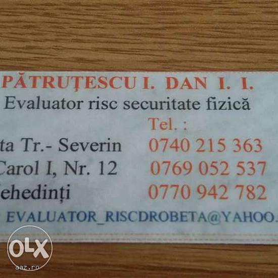evaluare risc securitate fizică