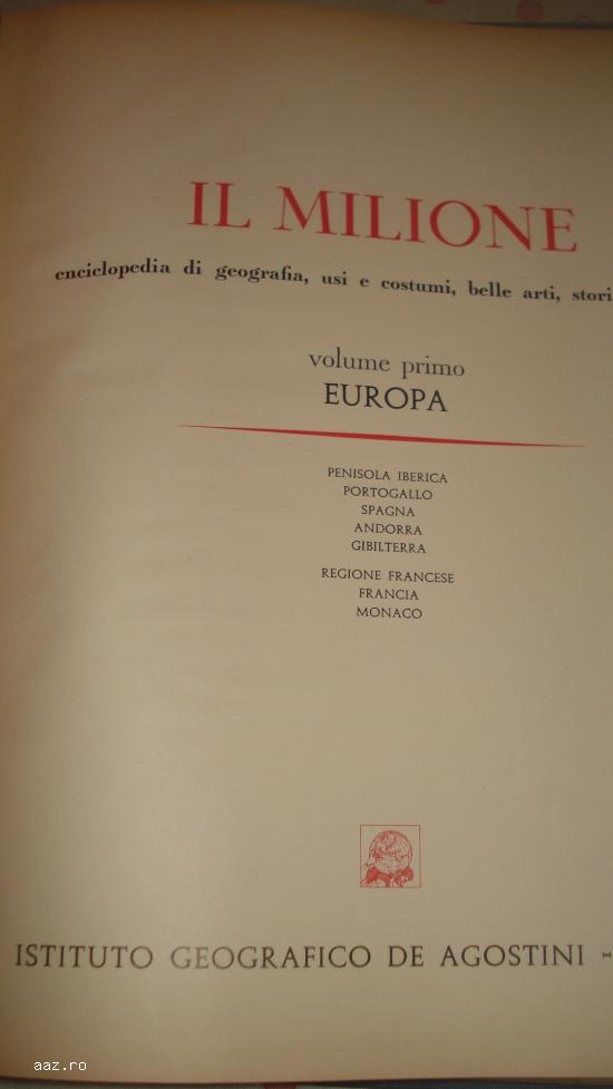 Vand colectie Il Milione - DE AGOSTINI
