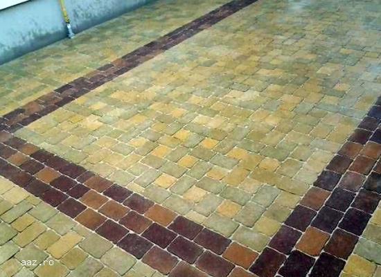 Pardoseli din beton amprentate,  elicopterizate.