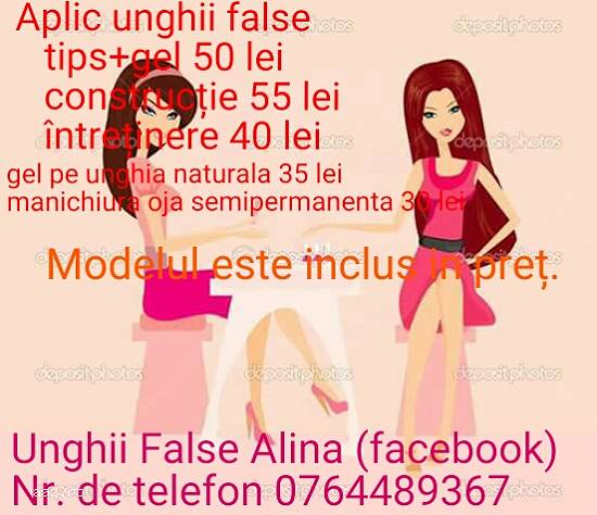 Aplic unghij false
