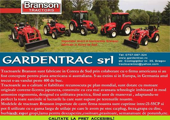 Tractoare noi coreene TYM si Branson! -PROMOTIE-