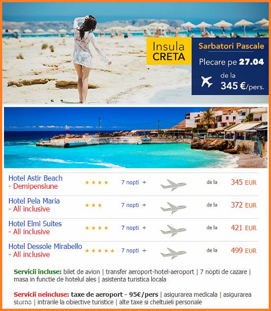 Sarbatori Pascale in Creta. Ultimele locuri!