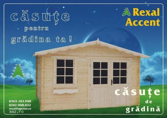 Casute din lemn pentru gradina,            Magazie lemn,            Casuta BICAZ rexal ro