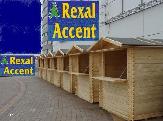 Chioscuri comerciale,      Casute din lemn pentru targ rexal ro