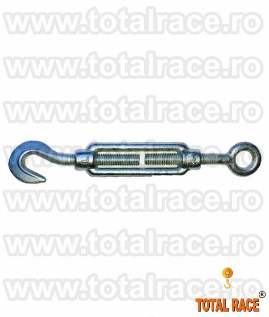 Intinzator cablu cu un ochi de prindere si un carlig M8 Total Race