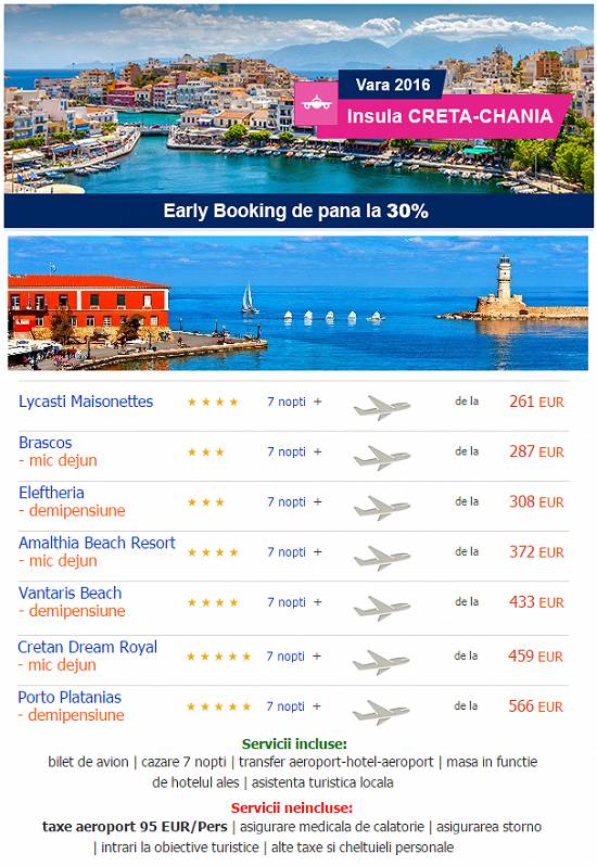 Insula Creta-Chania - Prinde Reducerile de pana la 30%