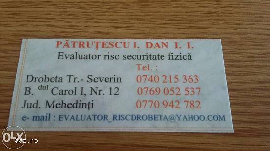 evaluare risc securitate fizică