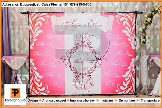 Fotopanou - decorul ideal pentru nunta,  botez,  aniversare sau evenimente corporate