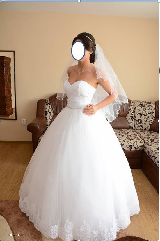 Rochie de mireasa +Voal, Crinolina, Jupa - CADOU