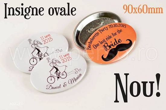 INSIGNE PERSONALIZATE NUNTA,  BOTEZ,  EVENIMENTE