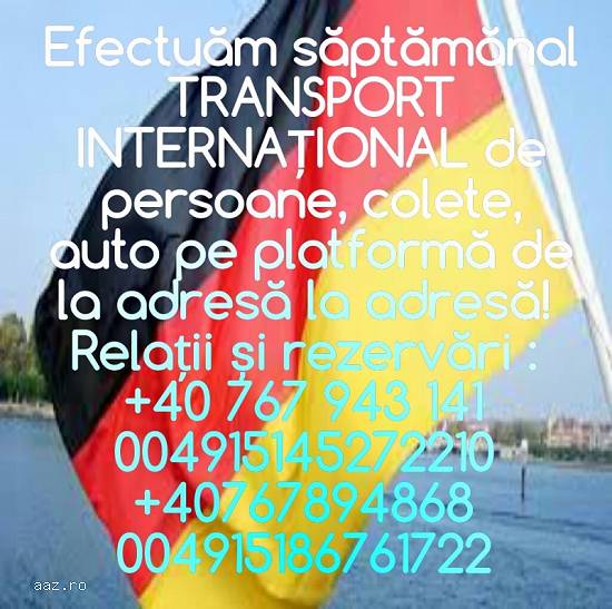 Transport persoane Romania Germania