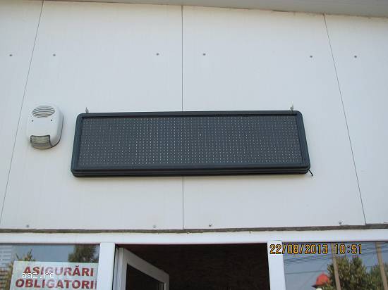 reclama cu leduri pentru exterior