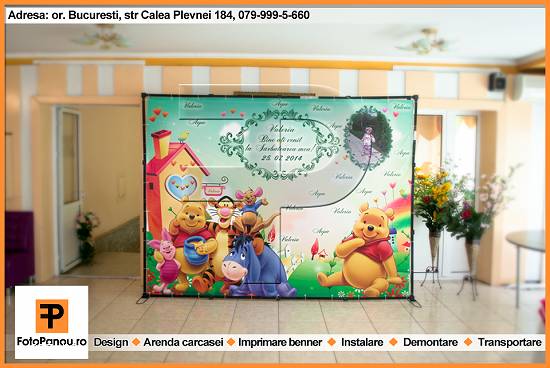 Oferim in chirie foto panou cu banner la orice marime si pentru orice eveniment !