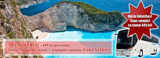 MEGA OFERTA insula Zakynthos - 449 lei/persoana !